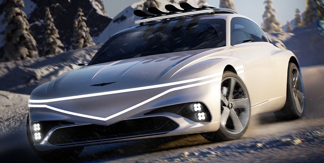 Элегантный концепт Genesis X Snow Speedium выходит на зиму